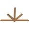Ekena Millwork Kennewick Timber Gable Bracket, Western Red Cedar, 60"W x 38"H x 1 1/2"D x 3 1/2"F, 15/12 Pitch GBW060X38X0204KEN00SWR - alternate 2